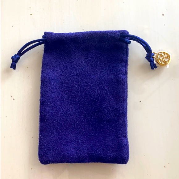Tory Burch Jewelry Pouch with Gold Charm - Picture 1 of 5